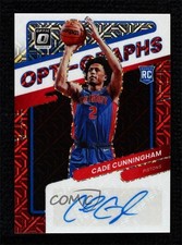 2021-22 Panini Donruss Optic Opti-Graphs Choice Prizm Cade Cunningham Auto 0c3