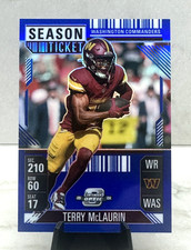2024 Optic Contenders, TERRY McLAURIN /99 "Blue Prizm" - WASHINGTON COMMANDERS
