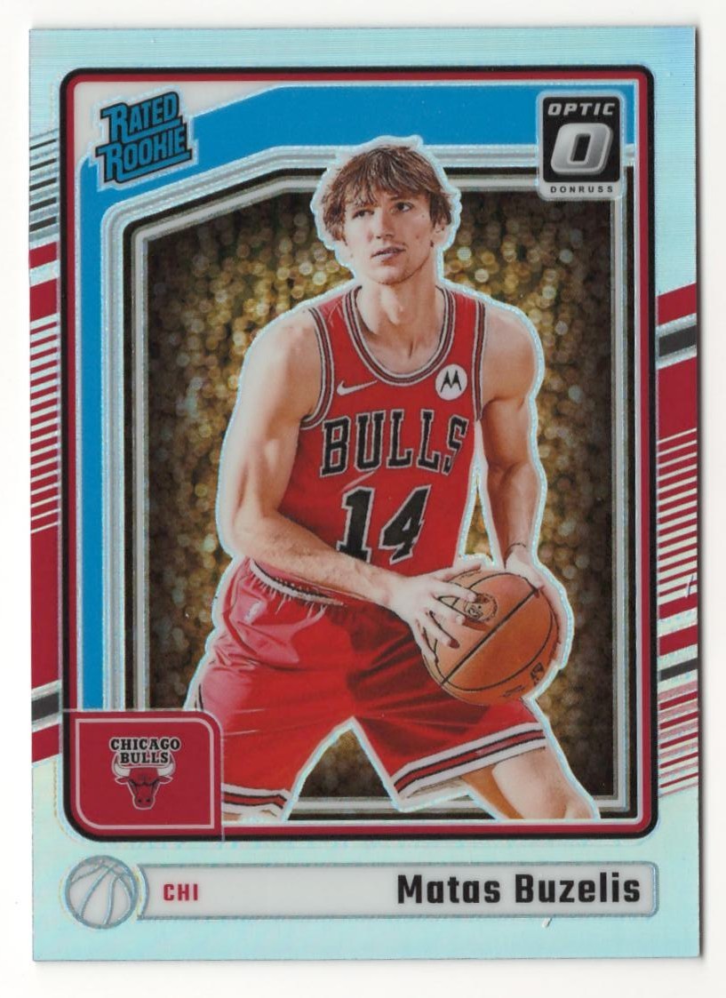 2024-25 Panini Donruss Optic Rated Rookie #271 Matas Buzelis RC Bulls Holo Prizm