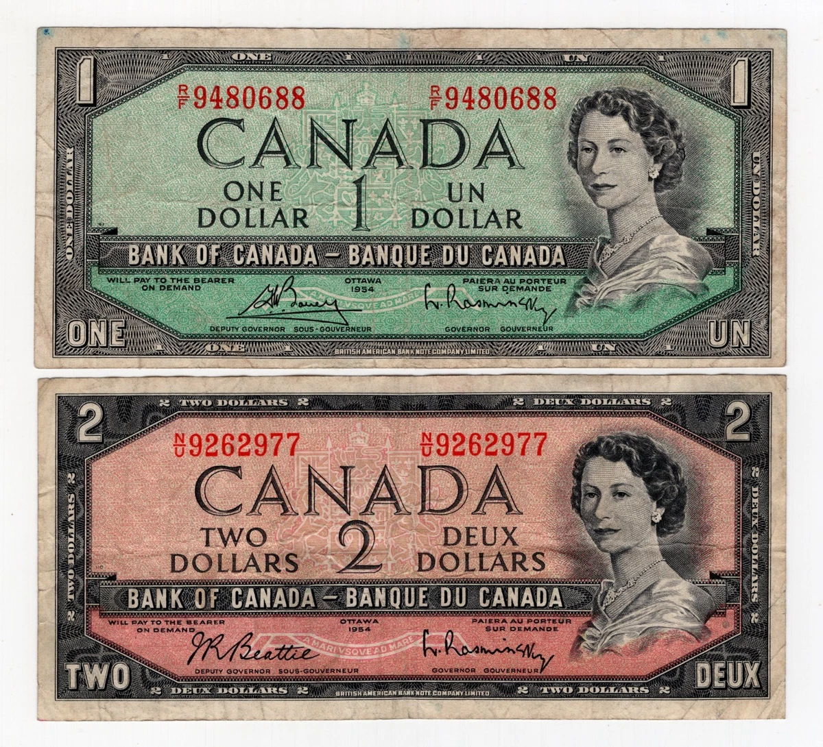 Las mejores ofertas en 1954 billetes del Banco de Canadá | eBay