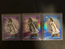 [3] Billie Jean King 2021 Topps Chrome Blue /99, Purple /199, Purple wave /199