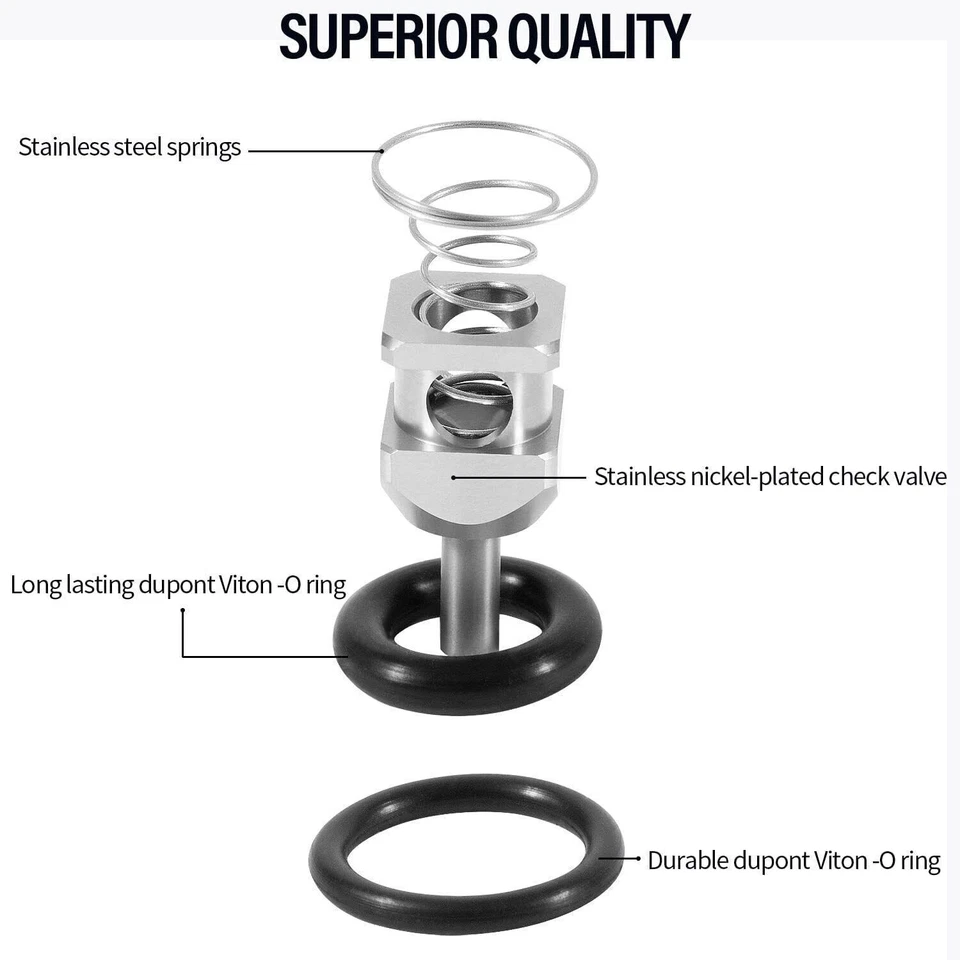 Kit de reconstrucción de válvula de retención EFI de repuesto para combustible para Harley Davidson 2001-2022 Foto 3 de 4