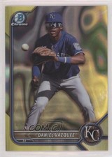 2022 Bowman Draft Chrome Yellow Lava Refractor 60/75 Daniel Vazquez #BDC-74 1u6