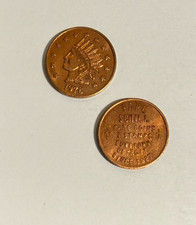 Token Earl Schill Detroit Michigan Coin Dealer 1978 - Lot of 2 coins Indian Head