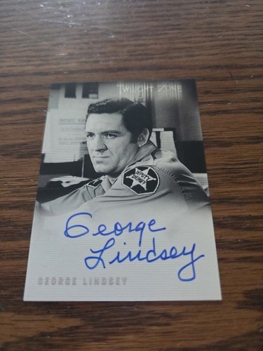 2000 Rittenhouse Twilight Zone George Lindsey Auto A-65 Autograph Signed
