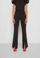 ALICE + OLIVIA Walker Slit Slim Leg Pants in Black size 12 NWT!