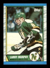  128 Larry Murphy 8 North Stars 1989 Hockey Topps Sports Trading Card 