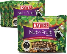 Kaytee Wild Bird Nut  Fruit Seed Cake for Cardinals, Nuthatches, Juncos, Woodpe