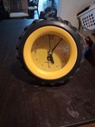 John Deere Rubber Tire Clock Desk Or Wall 6" WORKS Pre-owned/Unused  — photo 1