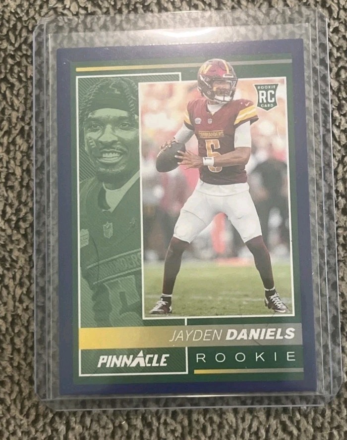 2024 Panini Encore Rookies Jayden Daniels #248 Blue /25 (RC)