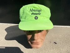 Vintage Advantage Mopar Hi-Viz Green Snap Back Hat, New Old Stock