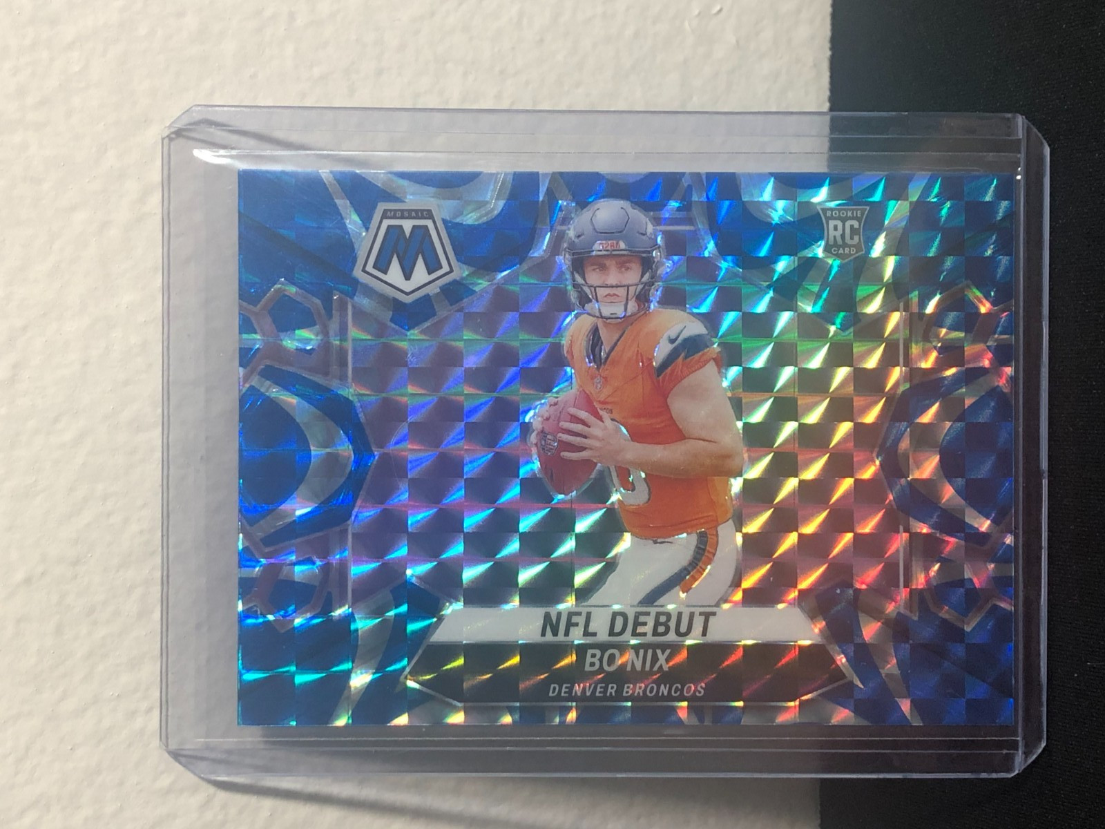 2024 Panini Mosaic - NFL Debut BO NIX #271 Reactive Blue Mosaic Prizm (RC)