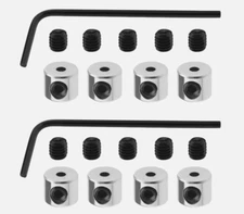 20X Badge Keepers Replacement Badge Pin Locks 6x5mm Locking Clasp Pin Backs