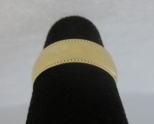 14KT GOLD EP PATTERNED EDGE 6MM WEDDING RING - SIZE 4