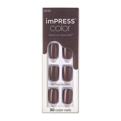 KISS IMPRESS COLOR PRESS-ON NAILS ONE-STEP GEL MANICURE GLOSSY PLAIN YOU CHOOSE - Picture 60 of 201
