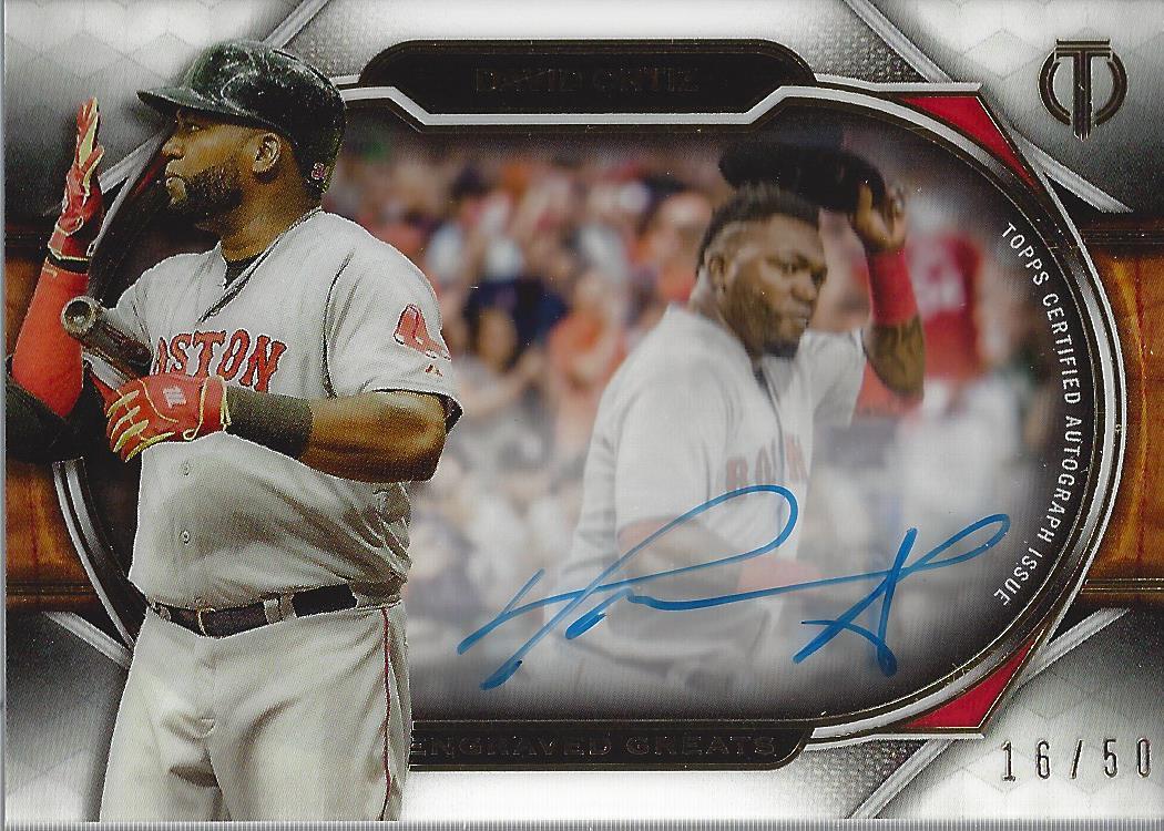 2021 Topps Tribute Engraved Greats Autographs #EGADO David Ortiz 