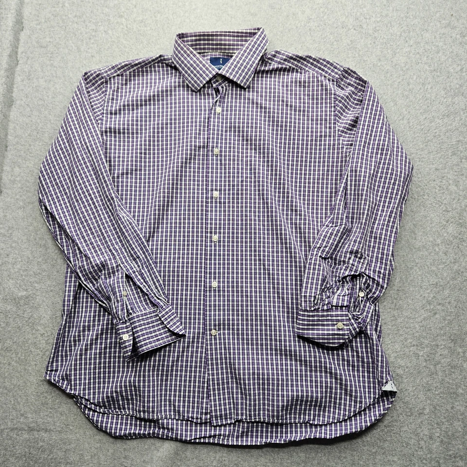 Mastai Ferretti Hombre XXL Púrpura Abotonada Mangas Largas Foto 3 de 4