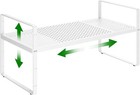Expandable Kitchen Cabinet Shelf Organizer Rack Heavy Duty Metal Spice Stackable