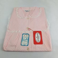 Vintage Women's Ideal Lady Mid Length Gown Pajamas Size 40 M Pink Flowers
