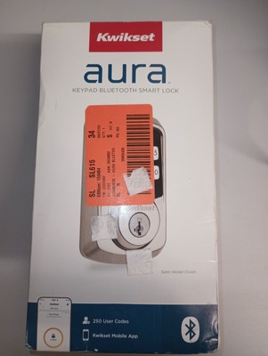 Kwikset 99420-001 Aura Bluetooth Programmable Keypad Door Lock