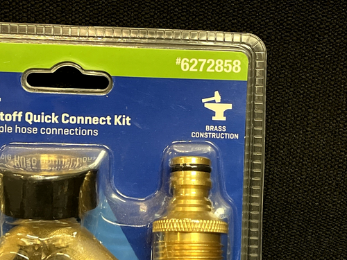 NEW Kobalt 2-Way Water Shuttoff Quick Connect Kit P/N: 6272858 - Picture 2 of 5