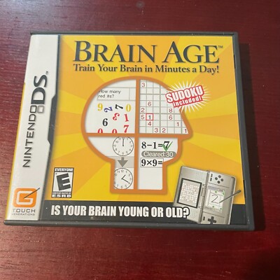 Nintendo DS game - Brain Age: Train Your Brain in Minutes a Day! Complete