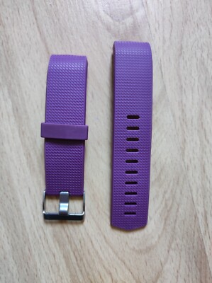 violettes Gummiarmband - Fitbit Charge 2 - 2-teilig - keine Mängel - neuwertig