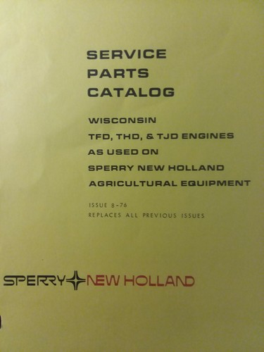 Wisconsin 2 cyl Engine Motor THD TFD TJD Tractor New Holland Baler