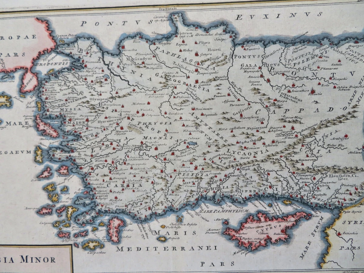 Anatolia Turkey Asia Minor Cyprus Ottoman Empire Constantinople 1768 Toms  map | eBay
