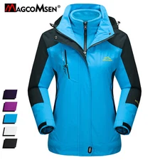 Women's 3-in-1 Winter Coats Snow Ski Jacket Water Resistant Fleece Parka Outwear