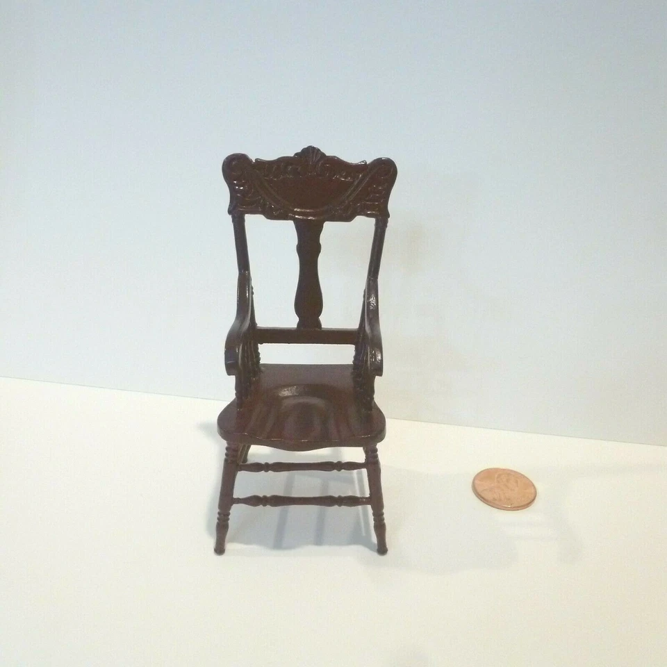 VENTA EXCESO CASA DE MUÑECAS MINIATURA 6 SILLONES DE COCINA ACABADO CAOBA 5040 MH Foto 4 de 4