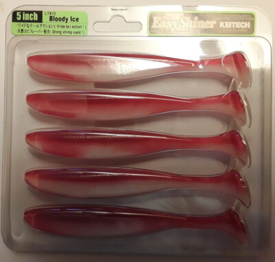 Keitech Easy Shiner 5'' Soft Plastic Lures LT#10 Bloody Ice Colour