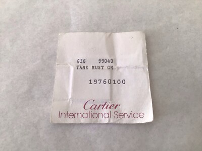 Cartier Crystal Domed Mineral 19760100 for Tank Must GM,new.