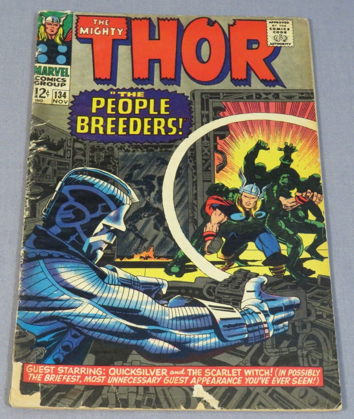 THOR #134 (High Evolutionary, Man-Beast & Fafnir 1st app) GD Marvel Comics 1966