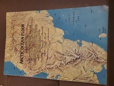 ARCTIC OCEAN FLOOR 1971 VINTAGE NATIONAL GEOGRAPHIC MAP Wall Poster New