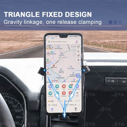 Car Phone Holder 360 Rotation Universal Air Vent Mount Bracket Gravity Black US - Picture 10 of 23