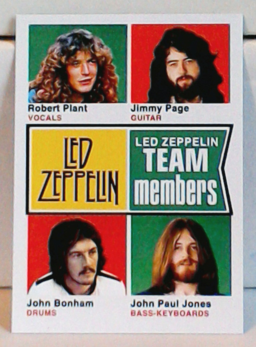 Led Zeppelin Team Members: Custom-Designed Art Card #6 of 8 | eBay