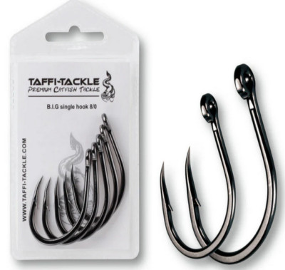 Taffi Tackle B.I.G Single Hook 6/0-8/0-10/0  Wallerhaken Welshaken TA-43