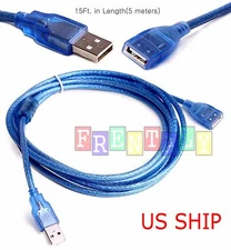 Quality 10ft 3M Foot USB 2.0 Extension Cable Male Type A to Female Cord Adapter