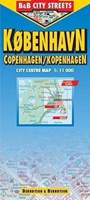 B&B COPENHAGEN / KOBENHAVN / KOPENHAGEN (LAMINATED MAP) **BRAND NEW**