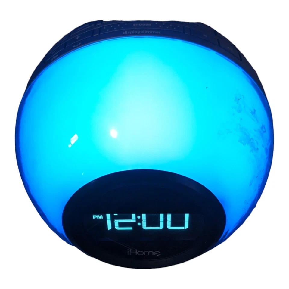 Altavoz Bluetooth iHome IBT29 Cambio de Color Doble Reloj Despertador Radio Foto 3 de 4