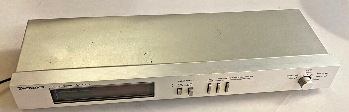 Vintage Silver Technics Audio Digital Timer SH-4020 Japan -Tested