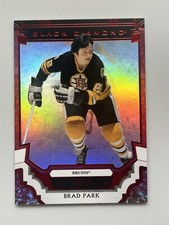 2023-24 UD Black Diamond Red #BDB-PA Brad Park /75 Boston Bruins Hockey Card