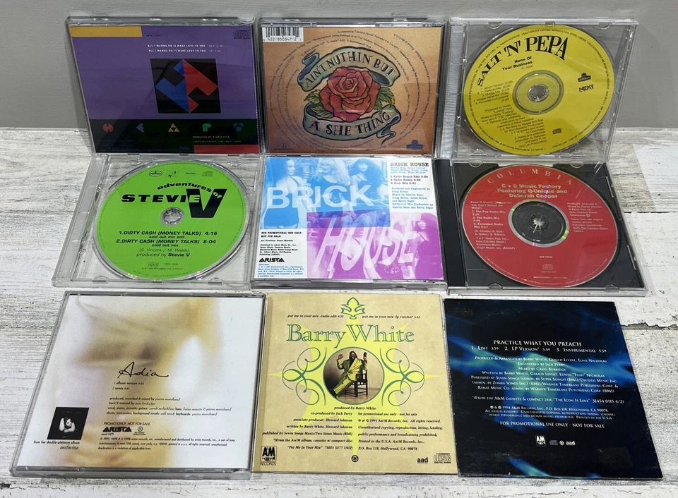 Lot of (9) Various CD Samplers & Promos Pop Soft Rock Rap RARE Salt-N-Pepa Heart - Image 2 of 4