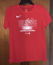 NWT NIKE Women’s DRI-FIT NBA James Harden Playoffs Houston Rockets T-shirt. Sz M