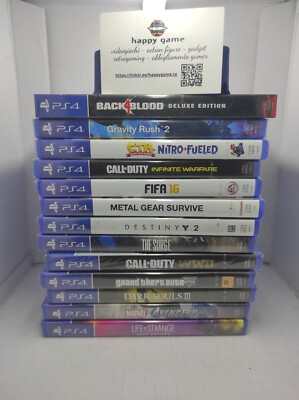 PS4 GAMES NEW SEALED PAL ITA OFFICIAL ITALIAN DISTRIBUTION