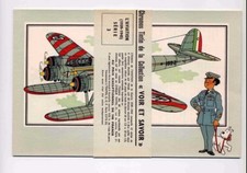 Hergé Chromos L'Histoire de l'aviation (1939-1945) série 3 Ed. Dargaud TBE