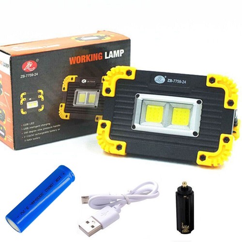 2PCS USB Rechargeable COB LED Work Light Lamp Floodlight Camping Emergency Torch - Picture 3 of 12