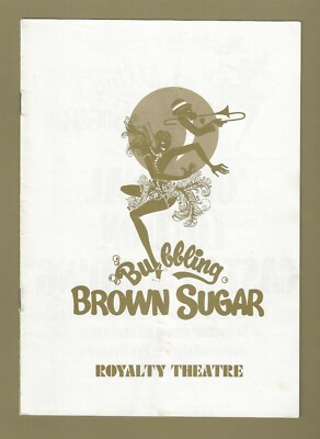 Billy Daniels ''BUBBLING BROWN SUGAR'' Stephanie Lawrence 1977 London Playbill