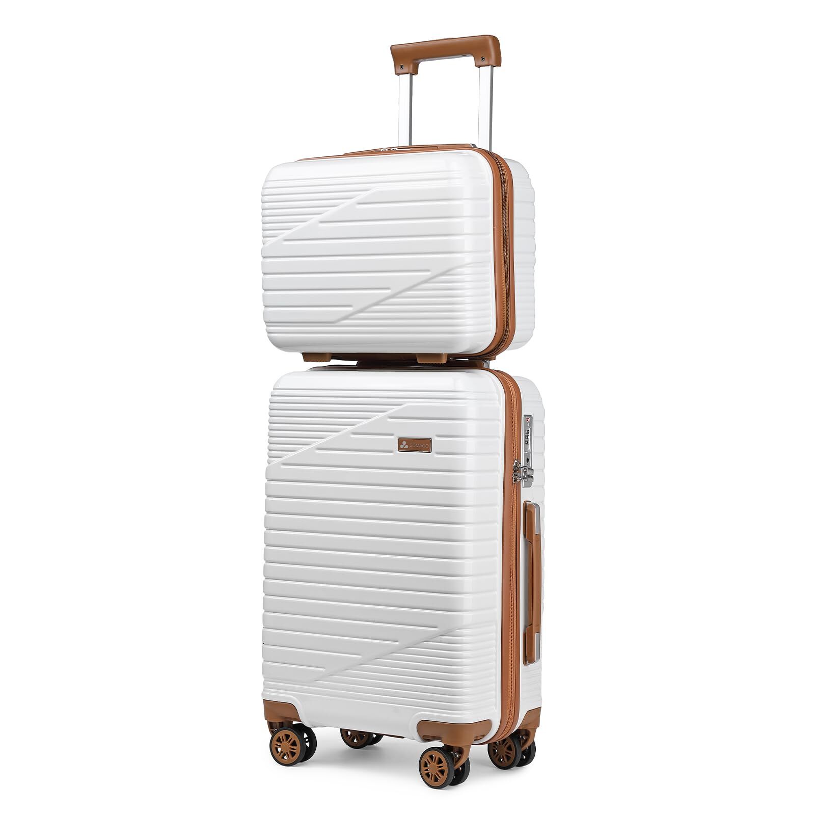 20-Inch Airline Approved Hardside Carry-On Suitcase – 100% Polycarbonate-image